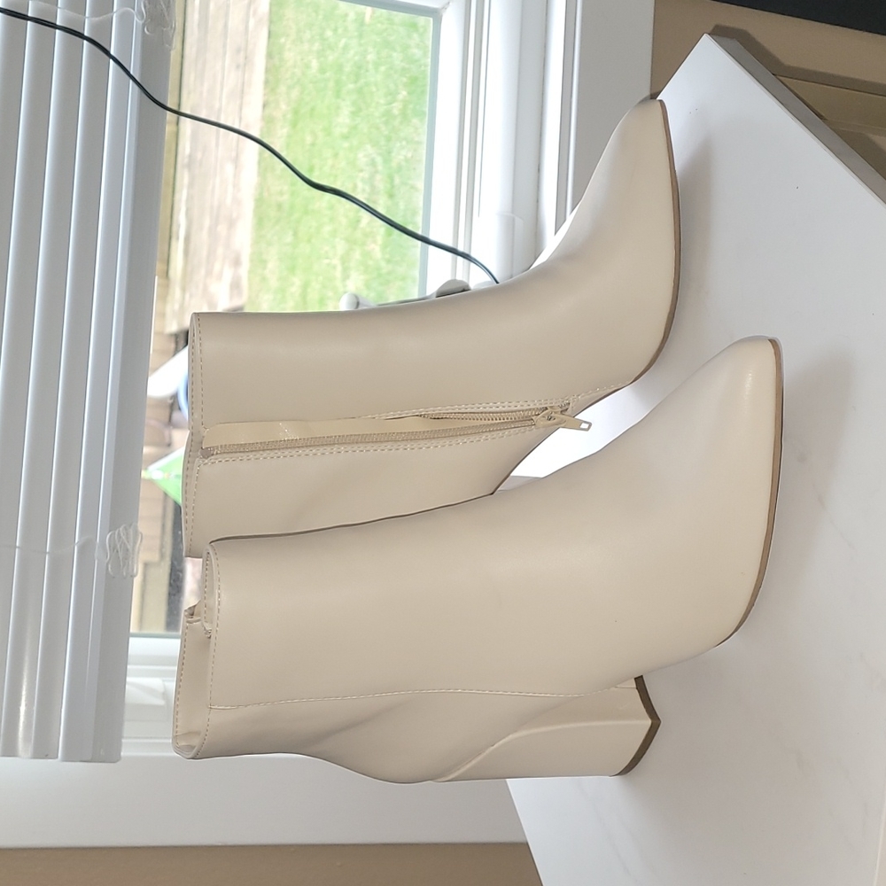 Ivory booties